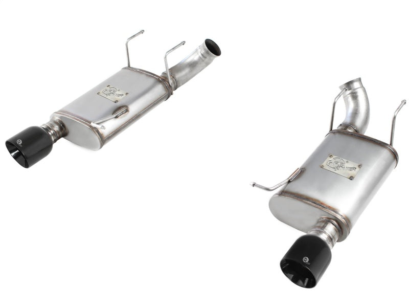 aFe MACHForce XP Exhaust 11-14 Ford Mustang GT V8-5.0L 3in. Stainless Steel Axle-Back w/Black Tips 49-43052-B