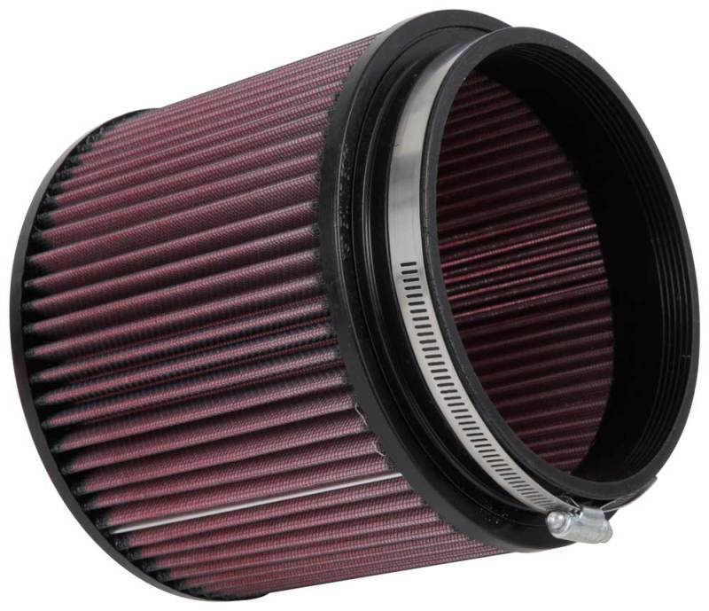 K&N Filter Universal Rubber Filter Round Straight 3.5in Base OD x 3.5in Top OD x 5in H RU-0360
