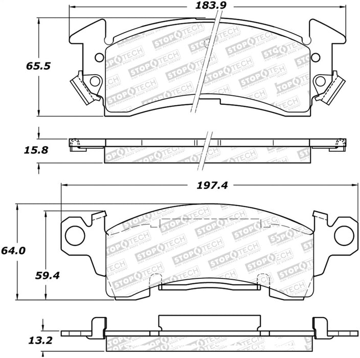 StopTech Street Brake Pads 308.0052