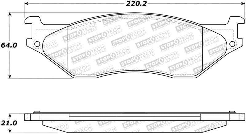 StopTech Street Brake Pads 308.0777