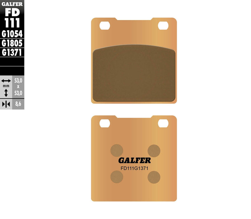 Galfer Braking Systems FD111G1371 BRK PAD-HH Brake Pads & Shoes- FD111G1371