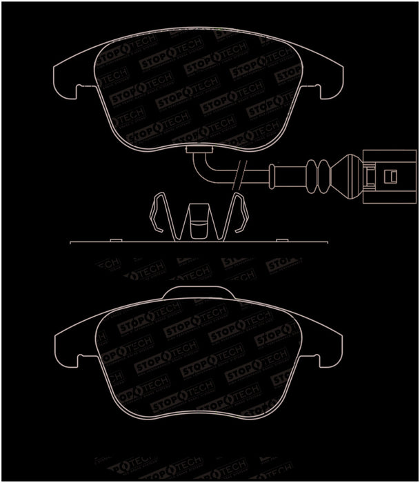 StopTech 2015+ Volkswagen Passat Street Performance Front Brake Pads 308.1375