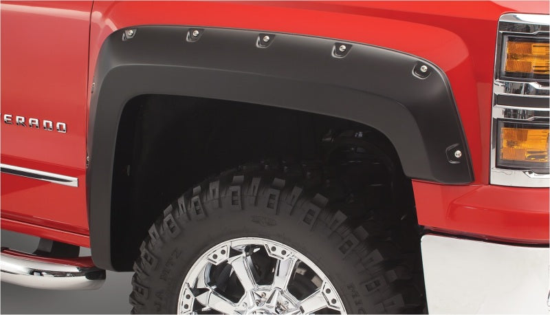 Bushwacker 07-14 Chevy Silverado 2500 HD Pocket Style Flares 2pc Black 40087-02