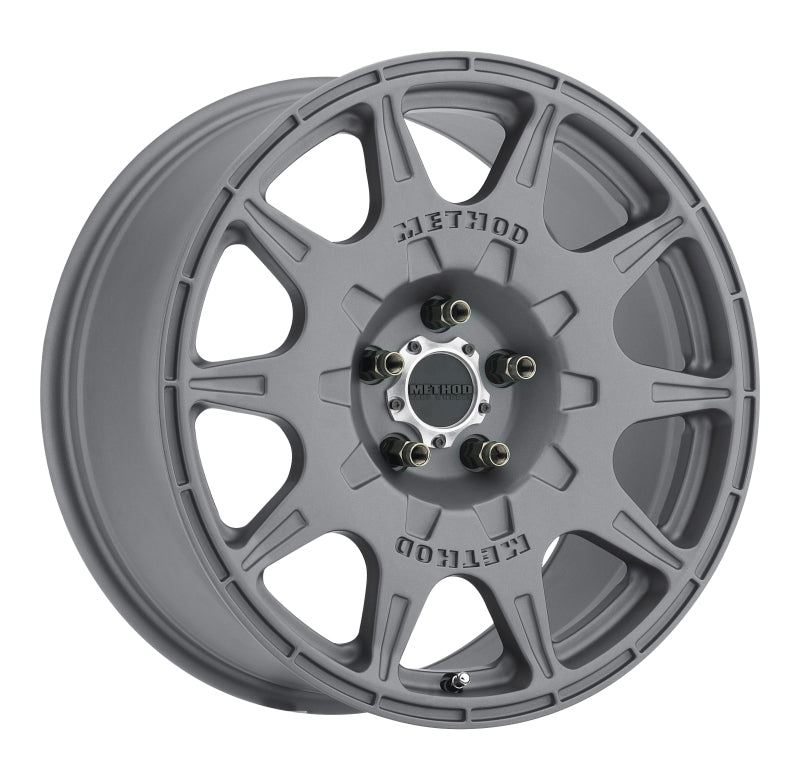 Method MR502 RALLY 17x8 +38mm Offset 5x100 67.1mm CB Titanium Wheel MR50278051838