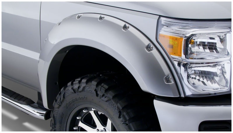 Bushwacker 11-16 Ford F-250 Super Duty Styleside Pocket Style Flares 4pc 98.0/81.8in Bed Black 20931-02