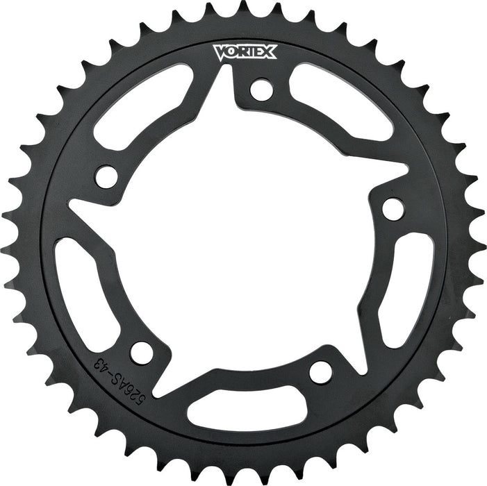 Vortex Rear Sprocket Steel 42T-520 Blk Kaw 452AS-42