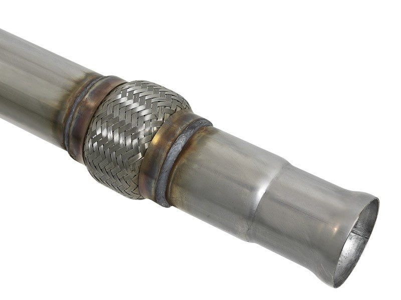 aFe Large Bore-HD 3in 409SS DPF-Back 20-21 GM Trucks L6-3.0L (td) LM2 Polished Tip 49-44128-P