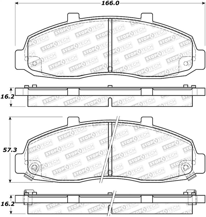 StopTech Street Brake Pads 308.0679