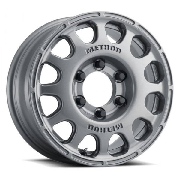 Method MR107 16x7 +25mm Offset 5x6.5 114.2mm CB Gloss Titanium Wheel MR10767059825