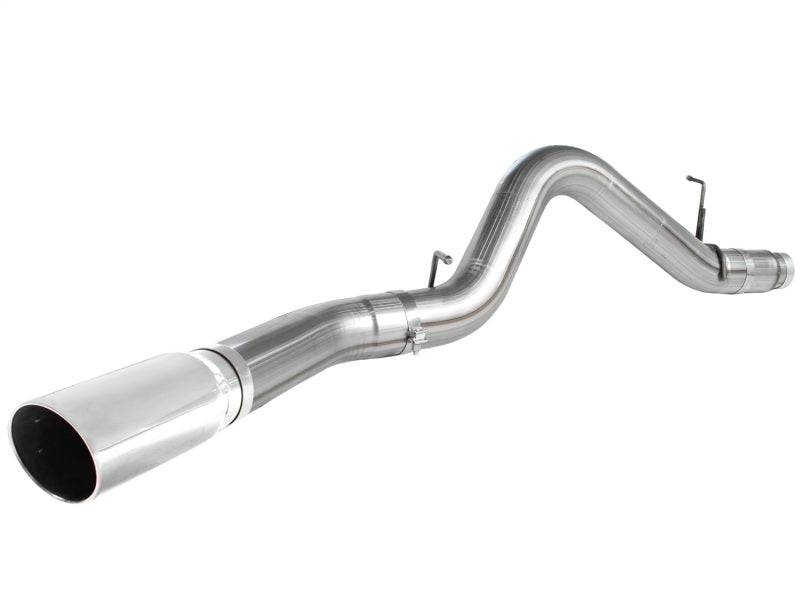 aFe MACHForce XP Exhaust 5in DPF-Back SS 11-13 GM Diesel Trucks V8-6.6L (td) (LML) (Pol Tip) 49-44041-P