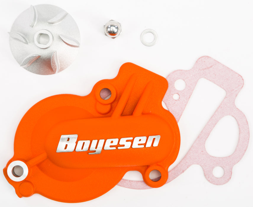 Boyesen WPK-45AO Supercooler Water Pump Cover and Impeller Kit Orange