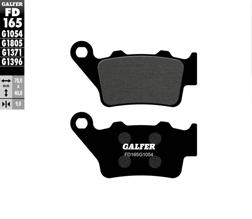 Galfer Semi-Metallic Brake Pads (Rear G1054) Compatible With 10-18 BMW S1000RR