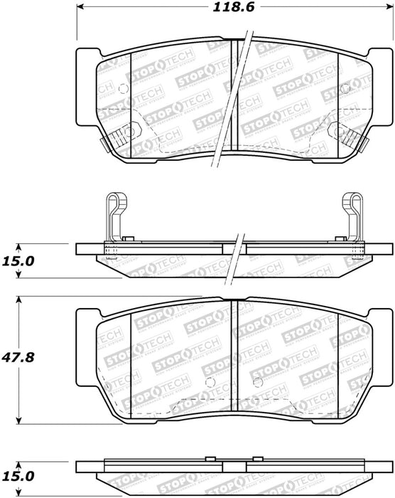 StopTech Street Brake Pads 308.09541