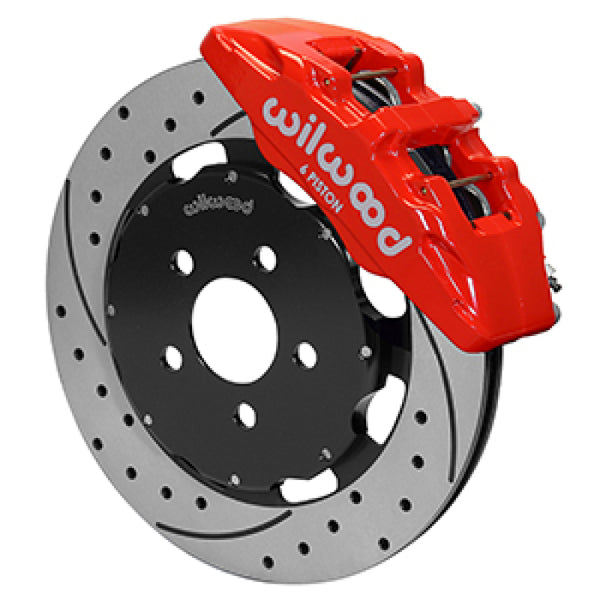 Wilwood 03-05 Compatible with Dodge Neon SRT-4 Forged Dynapro 6 Big Brake Front Brake Kit 12.19 Red 140-16827-DR