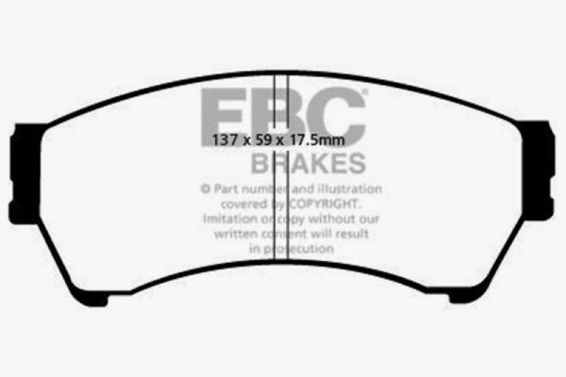 EBC 06-07 Mazda 6 2.3 Yellowstuff Front Brake Pads DP41765/2R