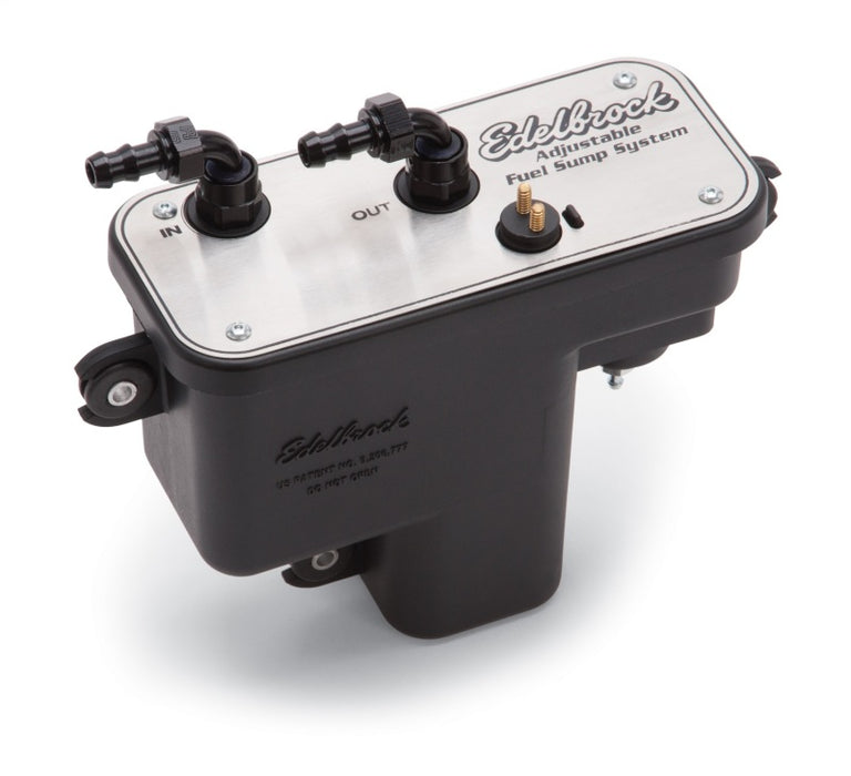 Edelbrock Fuel System Universal Fuel Sump Module Adjustable Fuel Sump Tank Only 255 LPH 36032