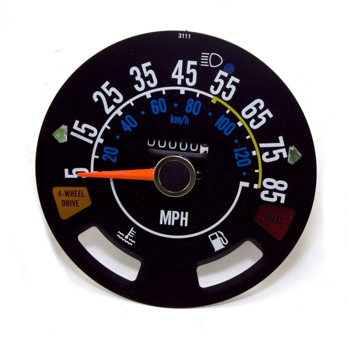 Omix Speedometer 5-85 MPH 80-86 compatible with Jeep CJ Models 17207.03