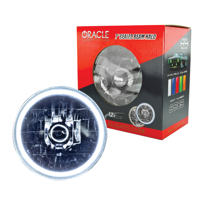 Oracle Pre-Installed Lights 7 IN. Sealed Beam White Halo SEE WARRANTY 6905-001