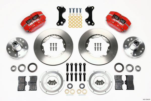 Wilwood Dynapro Dust-Boot Front Kit 11.00in Red WWE ProSpindle 140-13345-R