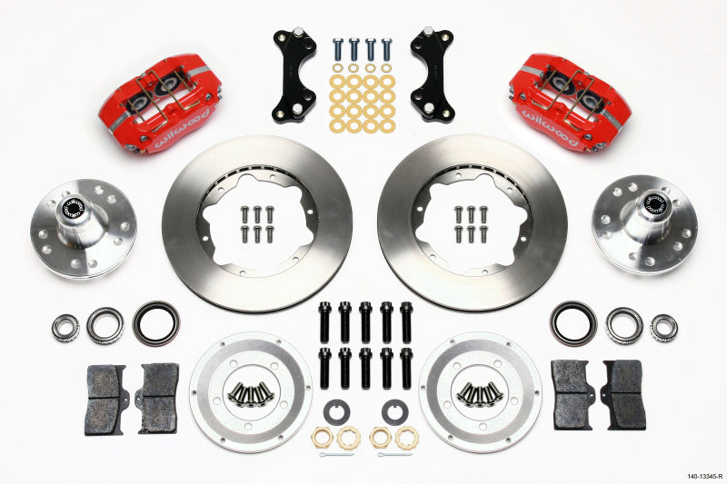 Wilwood Dynapro Dust-Boot Front Kit 11.00in Red WWE ProSpindle 140-13345-R
