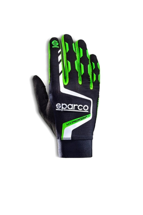 Sparco Gloves Hypergrip+ 08 Black/Green 00209508NRVF