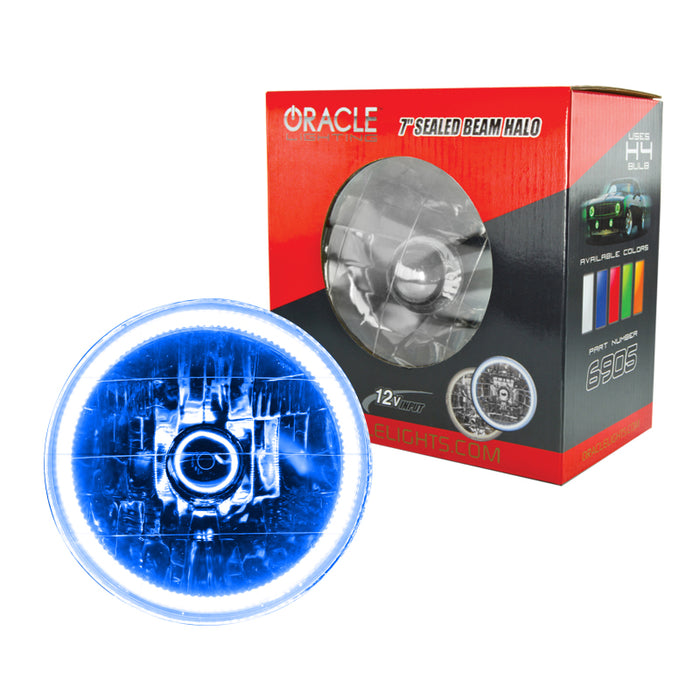 Oracle Pre-Installed Lights 7 IN. Sealed Beam Blue Halo SEE WARRANTY 6905-002