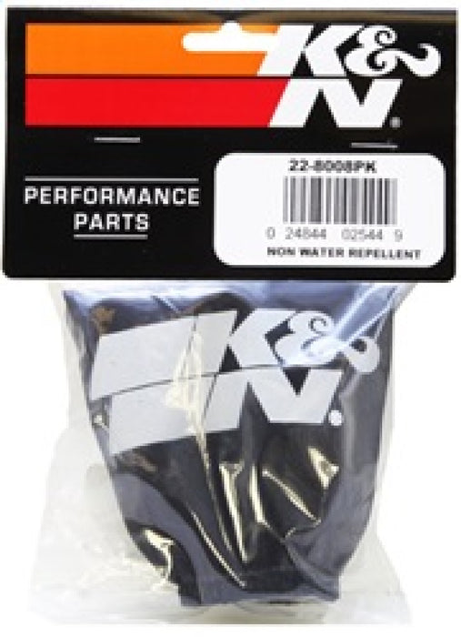 K&N Universal Precharger Air Filter Wrap Black 22-8008PK