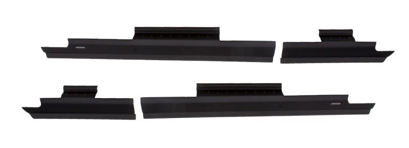 Bushwacker 99-16 Ford F-250 Super Duty Crew Cab Trail Armor Rocker Panel / Sill Plate Cover Black 14063