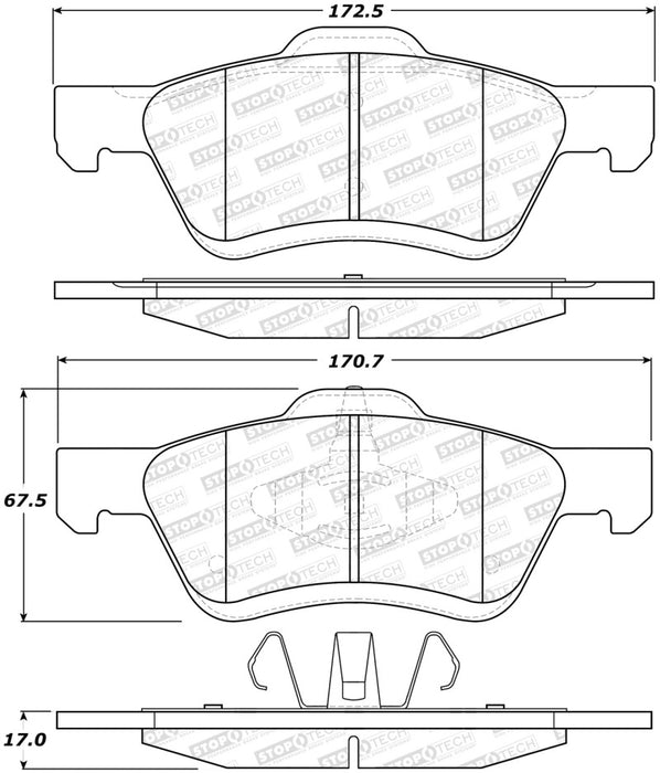 StopTech Street Brake Pads 308.10471