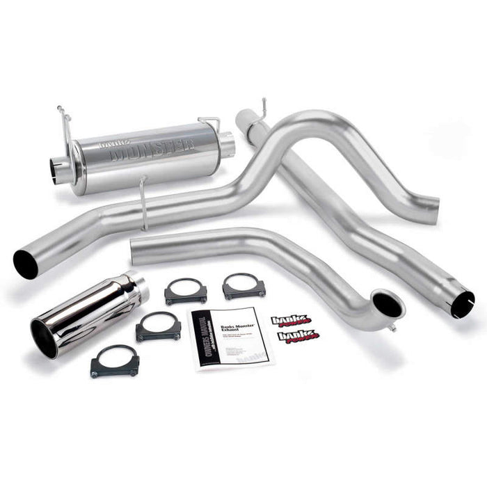 Banks Power 00-03 Ford 7.3L / Excursion Monster Exhaust System SS Single Exhaust w/ Chrome Tip 48653