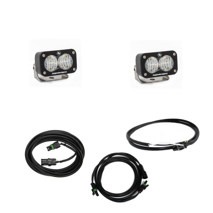 Baja Designs compatible with Jeep JL LED Light Kit Reverse Kit w/ Upfitter Dual S2 Sport w/C 447651UP