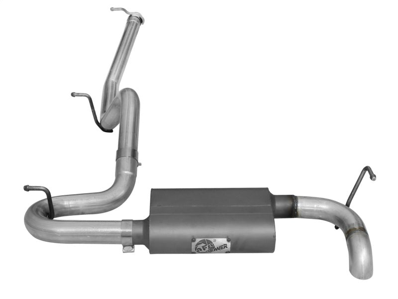 aFe Scorpion Exhaust System Cat Back 2.5in Aluminized Hi-Tuck 07-18 compatible with Jeep Wrangler JK V6 3.6/3.8L 49-08043