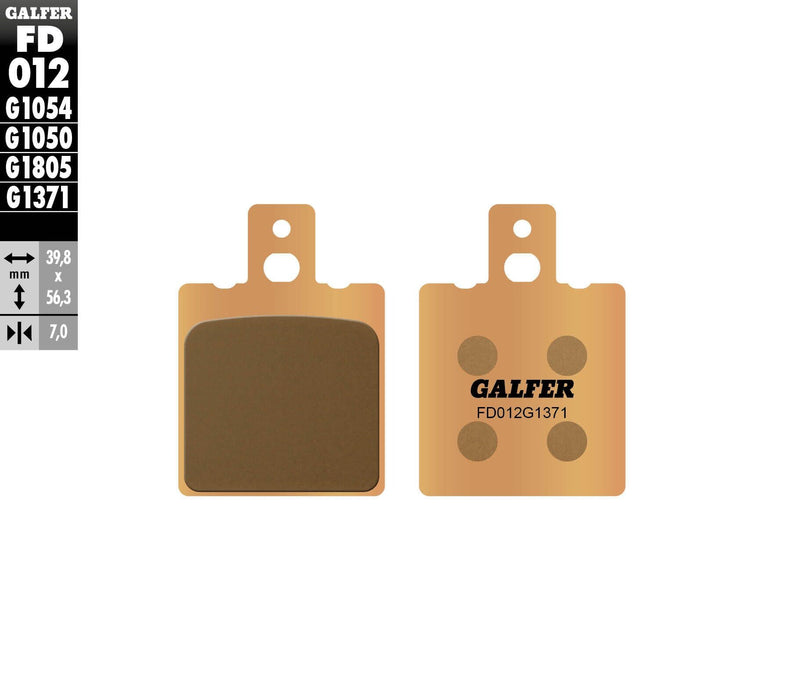 Galfer HH Sintered Brake Pads (Rear G1371) Compatible With 05 DUCATI MON620