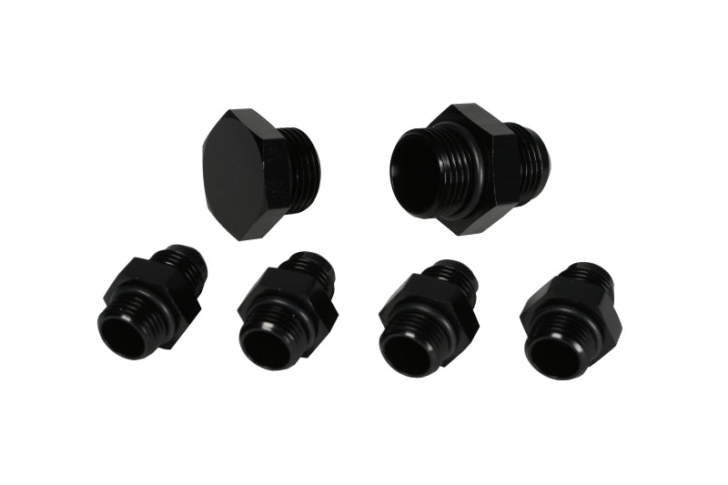 Aeromotive A4 Regulator Fitting Kit (for two (2) carbs) (4) AN-06/(1) AN-10/(1) AN-10 Plug) 15202