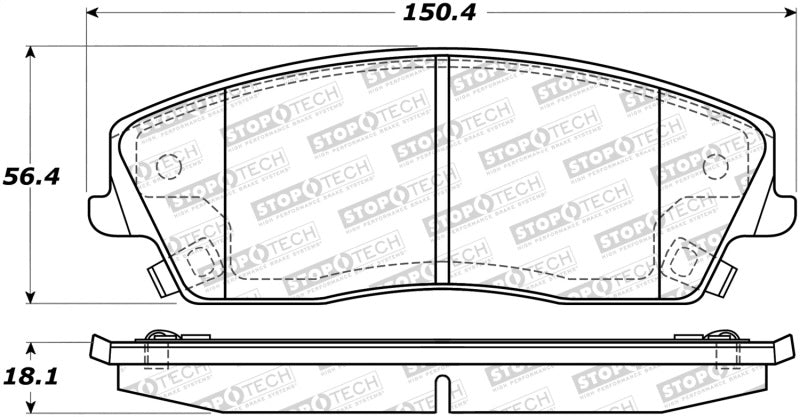 StopTech Street Brake Pads 308.1056