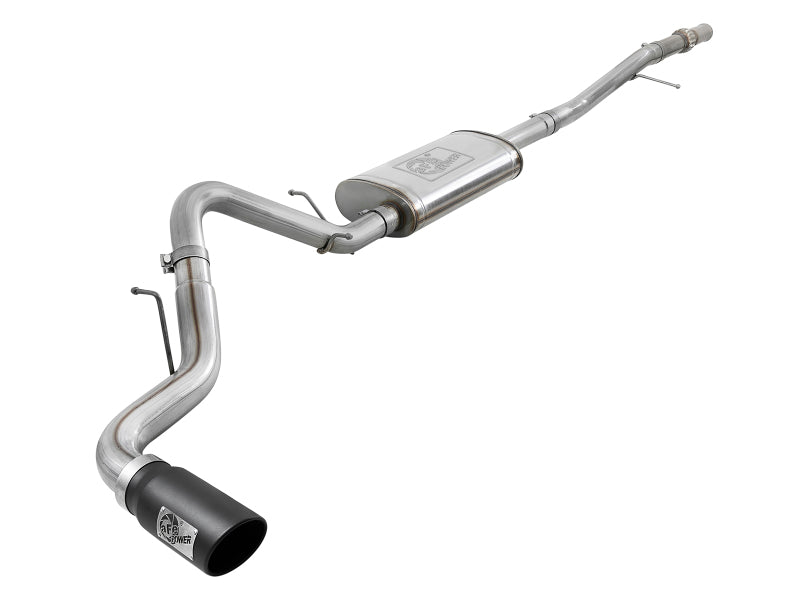 afe Apollo GT Series 2019 GM Silverado/Sierra 1500 4.3L/5.3L 409 SS CatBack Exhaust System w/Blk Tip 49-44107-B