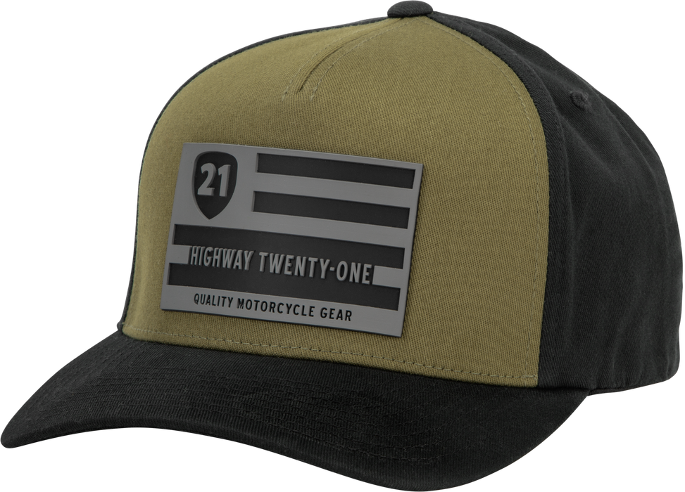 Highway 21 Patriot Hat (Green/Black, Small/Medium)