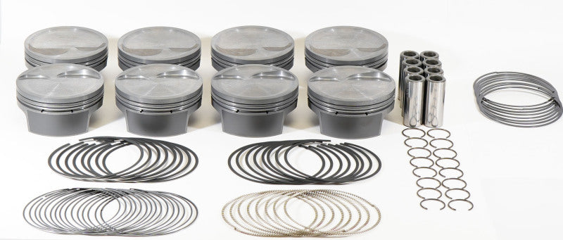 Mahle MS Piston Set SBF 348ci 4.040in Bore 3.4in Stroke 5.4in Rod .927 Pin -16cc 9.3 CR Set of 8 930251140