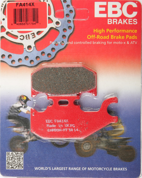 EBC Brakes X-Series Carbon Brake Pads Compatible for Suzuki LT-A400F King Quad ASi Automatic 4x4 2019
