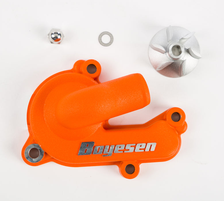 Boyesen WPK-44AO Supercooler Water Pump Cover and Impeller Kit, Orange