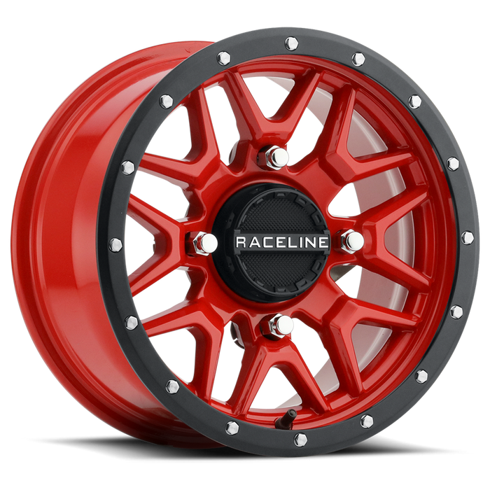 Raceline A94R-47037+38 Krank Wheel - 14x7-6+1 Offset - 4/137 - Black/Red