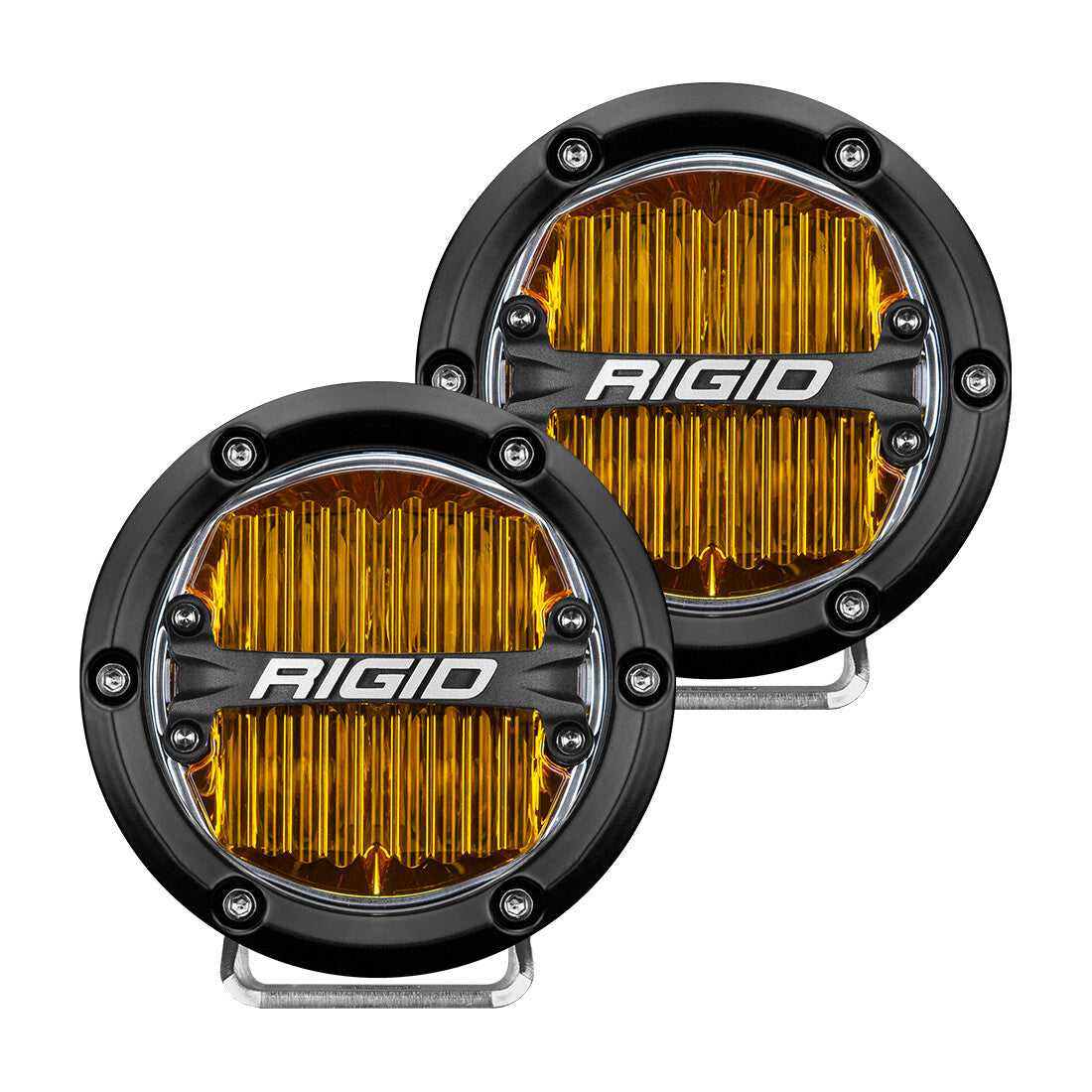 RIGID 360-SERIES 4 INCH SAE J583 Fog Light Selective Yellow | Pair 36111