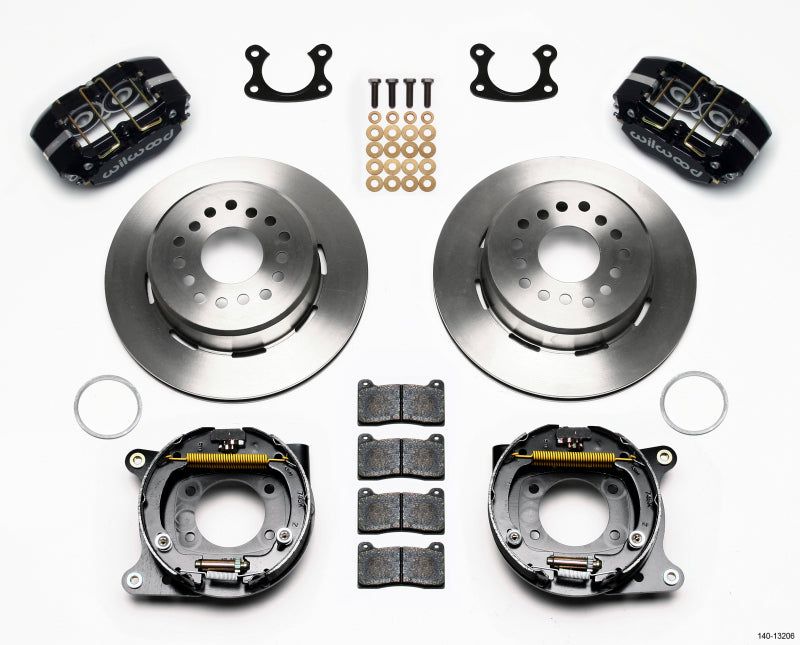 Wilwood Dynapro Dust-Boot P/S Park Brake Kit Small Ford 2.50in Offset 140-13206