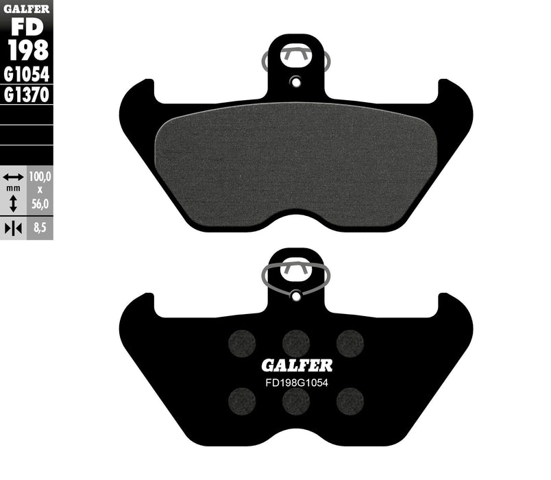 Galfer Semi-Metallic Brake Pads (Front G1054) Compatible With 93-01 BMW R1100RS