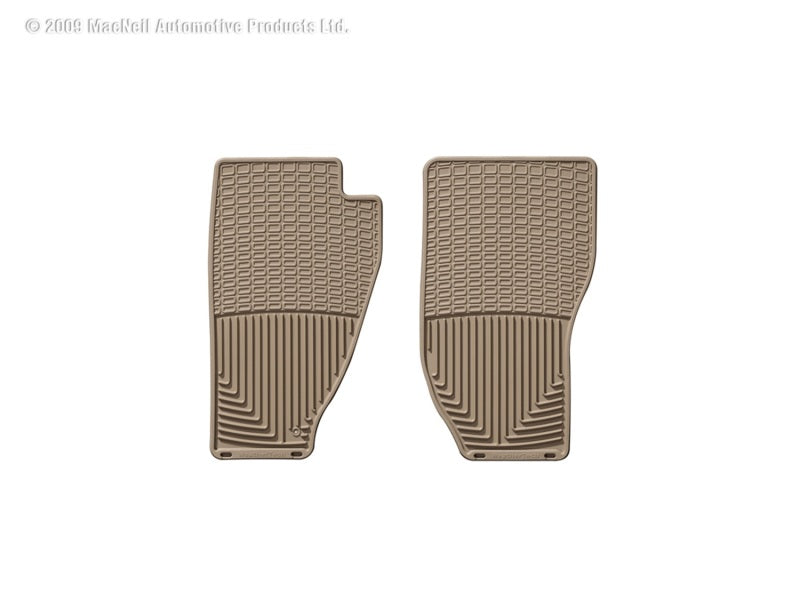 WeatherTech 84-96 compatible with Jeep Cherokee (2 door) Front Rubber Mats Tan W10TN