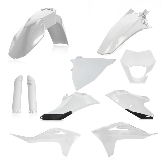 Acerbis Full Plastic Kits For Gas Gas - White/Black (2872811035)