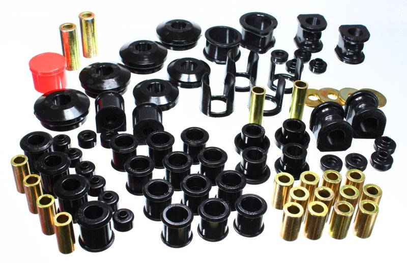 Energy Suspension 89-94 Compatible with Nissan 240SX (S13) Black Hyper-Flex Master Bushing Set 7.18106G