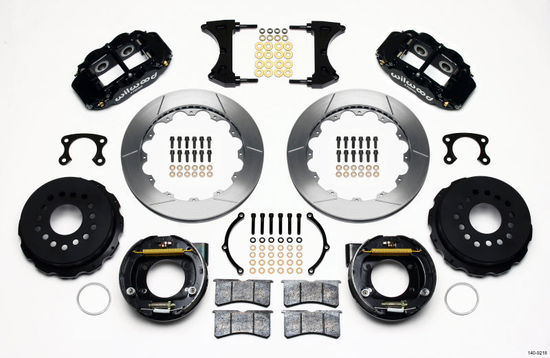 Wilwood Narrow Superlite 4R Rear P-Brk Kit 12.88in Big Ford New Style 2.36in Offset 140-9218