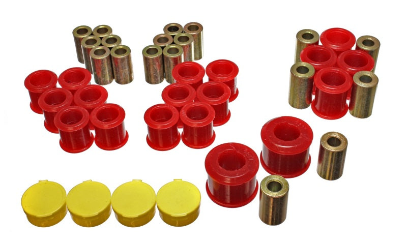 Energy Suspension 90-96 Compatible with Nissan 300ZX Red Rear Control Arm Bushing Set 7.3116R