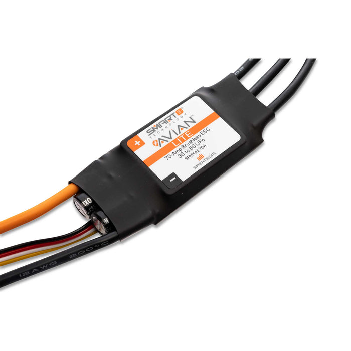 Spektrum SMART Avian 70-Amp Smart Lite Brushless ESC 3S-6S IC5 SPMXAE70A Speed Controls Aircraft